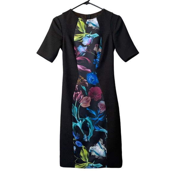 Ted Baker Abade Dress in Midnight Bloom - Picture 2 of 10
